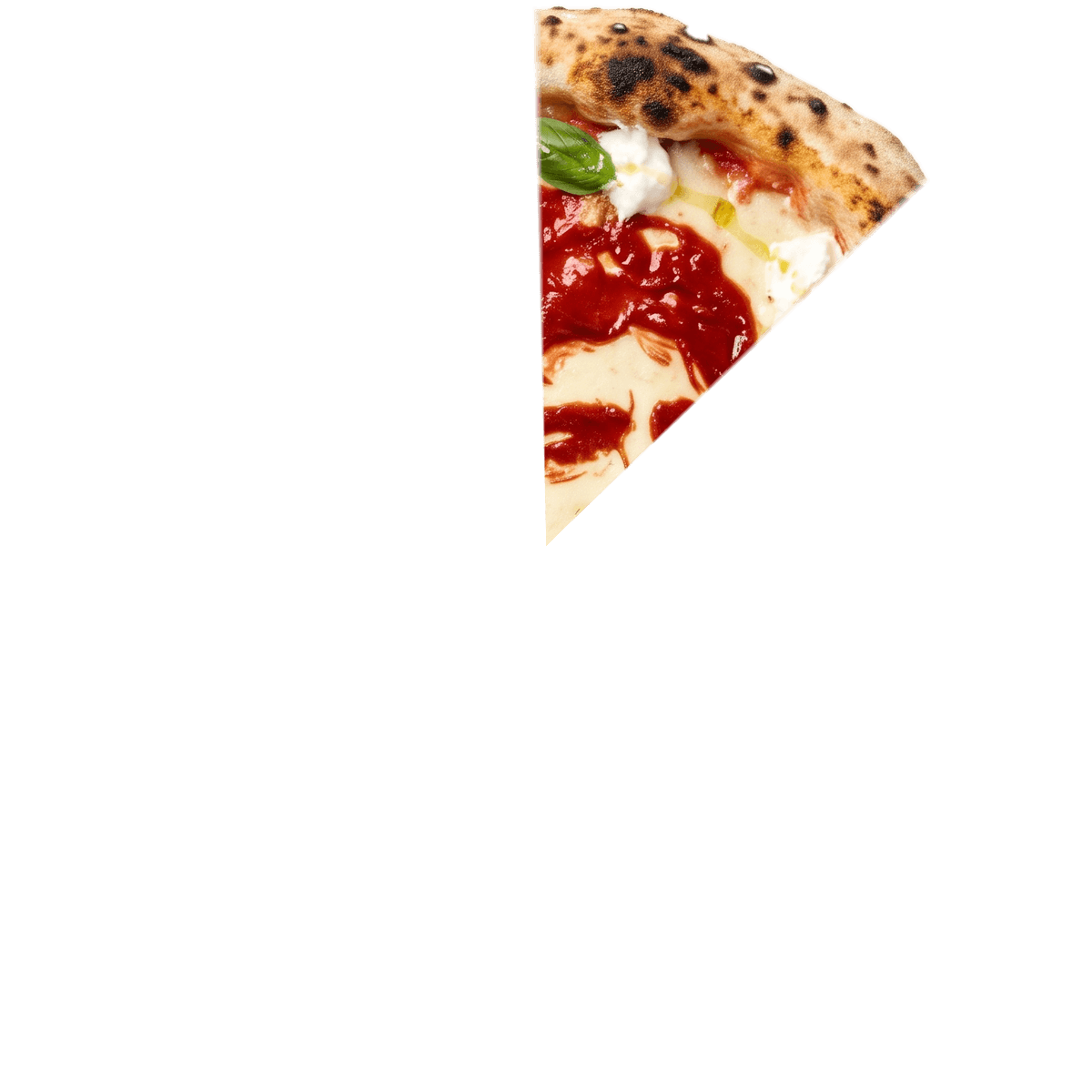 Pizza napolitana con la cara de Diego dibujada en salsa